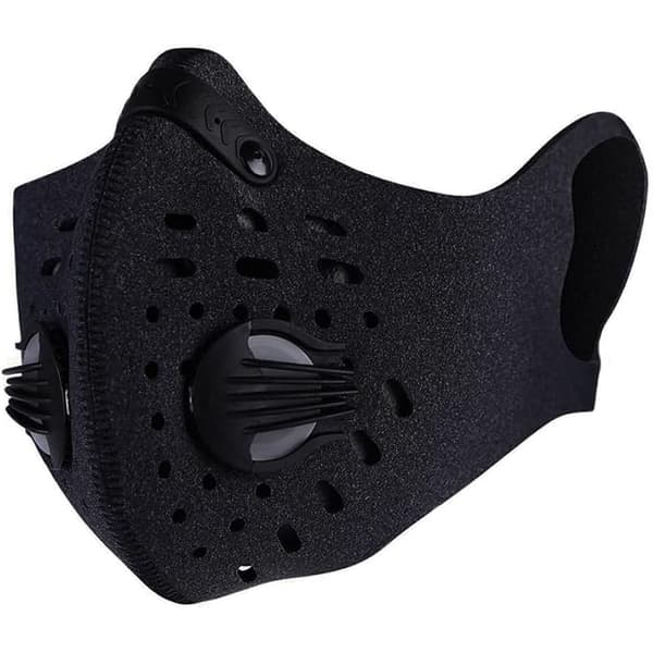 Aktivt kolmask, föroreningsmask, anti-pollen, allergener, ansiktsmask, avgasmask, PM2.5, mask för utomhuscykling, varm, svart