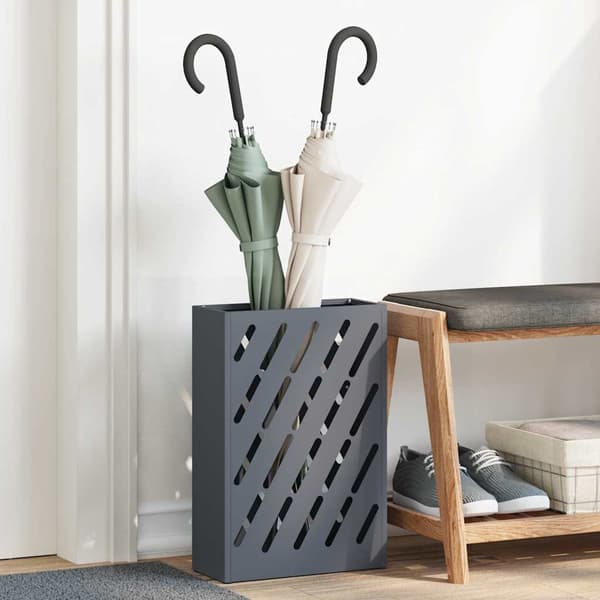Regn Paraplyställ Antracit 28 x 12 x 41 cm Stål