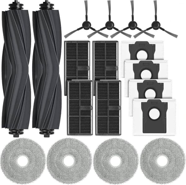 Lisävarusteet Dreame L10s Ultra Gen 2 / L10s Pro Ultra Heat -robotti-imureille; varaosat Mova E30 Ultra / L40 Ultra AE -robotti-imureille.