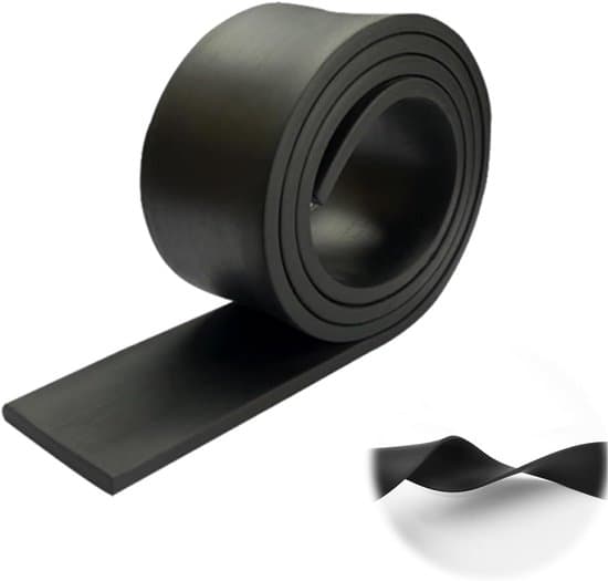 3 mm gummilist – 5 cm x 1 m – För tätning och isolering – Antivibration – Halkfri – För utomhusbruk, bil, dörr, fönster, verkstad, garage
