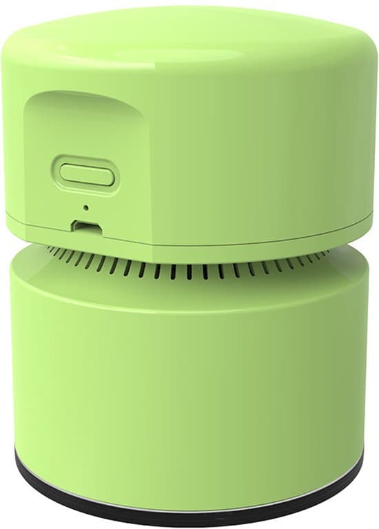Bordstøvsuger — Mini bordstøvsuger — USB genopladelig — Bordstøvfjerner — 360° roterbart design — Ideel til skoler, kontorer og hjem — Grøn