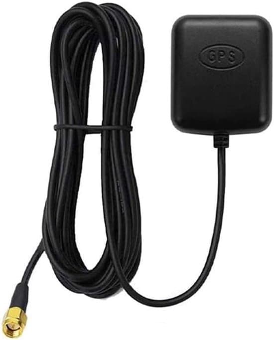 Vedenpitävä aktiivinen GPS-ajoneuvoantenni SMA-urosliittimellä - 28 dB vahvistus - 3-5 V DC magneettinen GPS-antenni