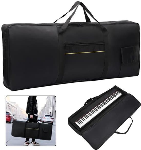 88-tangenters svart 420D Oxfordtyg Universal Musik Keyboard Performance Väska