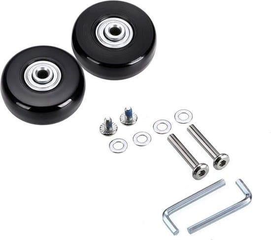 sæt med 2, kufferthjul, erstatningshjul til kufferter, gummi drejehjul, lejer, reparationssæt, 50mm x 18mm, kufferthjul udskiftningssæt