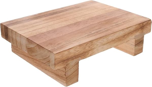 Puinen jalkatuki aikuisille ja senioreille, kannettava kokoontaitettava jalkatuki, mitat 9,84 x 7,08 x 2,75 tuumaa, kevyt, sisä- ja ulkokäyttöön...