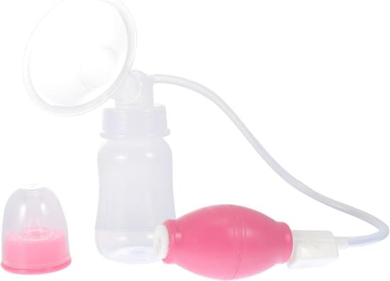 Manuell bröstpump bärbar bröstmjölkspump mjölkbehållare bröstsugpump praktisk justerbar uppsamlare fru pp rosa