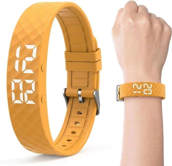 Smart Armband Fitness Spårningsklocka, Stegräknare, Sömnmonitor, Vibrationslarm och Notifikation, Unisex, Rosaröd