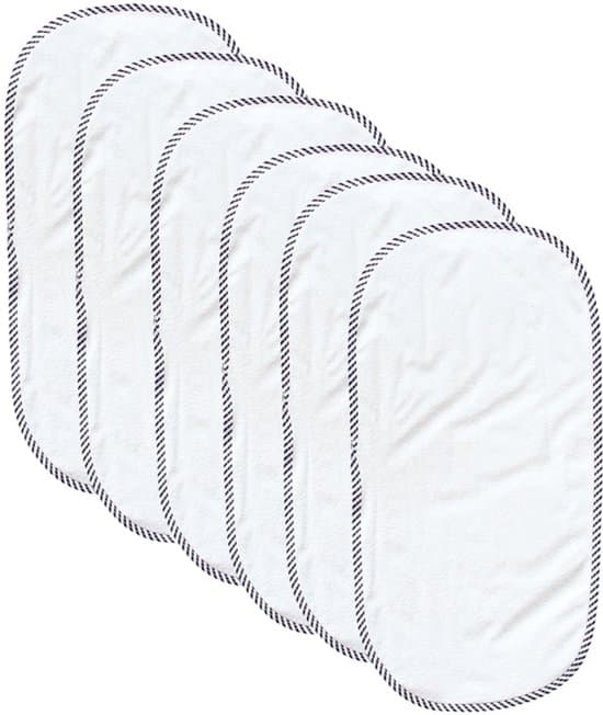 6-pak vandtætte puslepuder - Blød baby puslepudeunderlag - 60 x 30 cm - Hvid - Universal