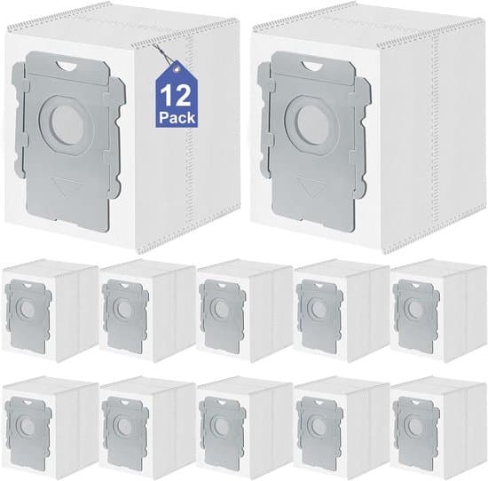 12-pack ersättningsdammsugarpåsar kompatibla med iRobot Roomba i/s/j Combo-serien