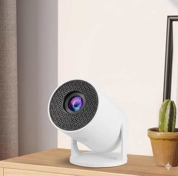 Miniprojektorserie - Sovrumsprojektorer - Bärbara projektorer för mörka rum - 1080p HD - Stöder WiFi och Bluetooth - Smart TV