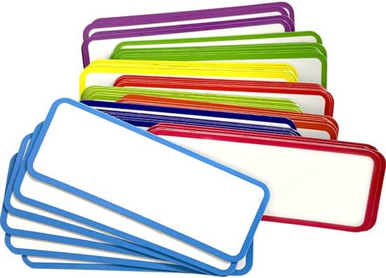 Magnetiske Sletbare Etiketter -54 Etiketter -Navneskilte -Skrivbare -Genanvendelige -Velegnede til Whiteboards og Køleskabe -8*3 cm -9 Farver