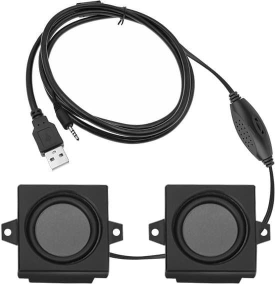 Minidatorhögtalare Dold Stil Liten Skrivbordshögtalare 360° Stereoljud USB Bärbar Högtalare Perfekt för Kontorsspel och Hemmakontor