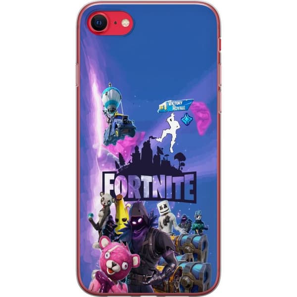 Kompatibelt Mobildeksel til Apple iPhone 8 Blått spillmotiv med fantasikarakterer, stridsbuss og skattebokser