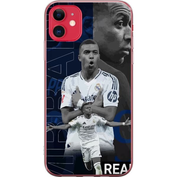 Kompatibel Mobilcover til Apple iPhone 11 Kylian Mbappé Real Madrid Frankrig ekstrem fart stærk teknik og utrolig scorings evne, der gør ham dødbring