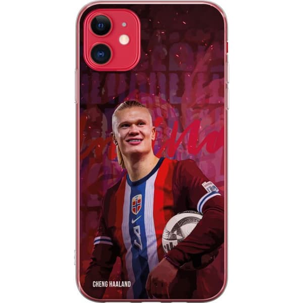 Kompatibel Mobilcover til Apple iPhone 11 Erling Haaland sportportræt til fodboldfans