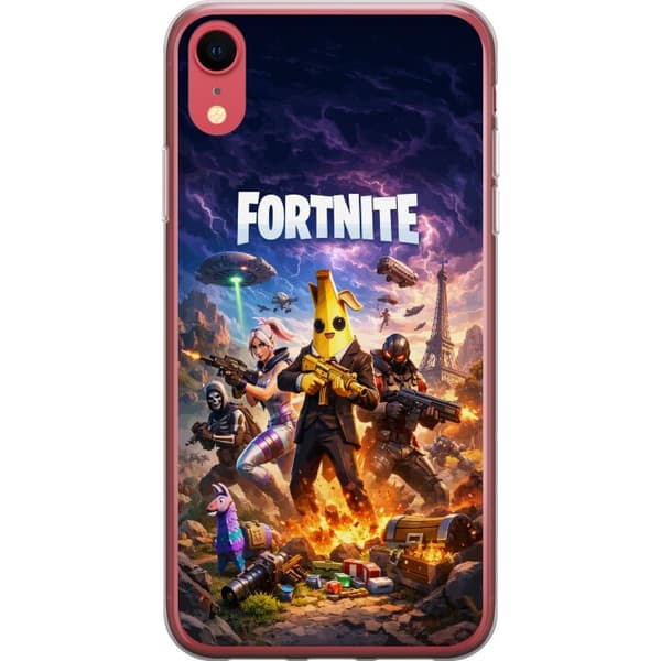 Kompatibelt Mobilskal till Apple iPhone XR Actionfyllt spelmotiv med banankaraktär och dramatisk miljö i färgstark design