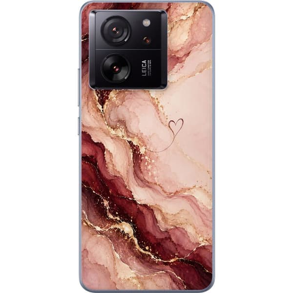 Kompatibelt Mobildeksel til Xiaomi 13T Vinmarmor
