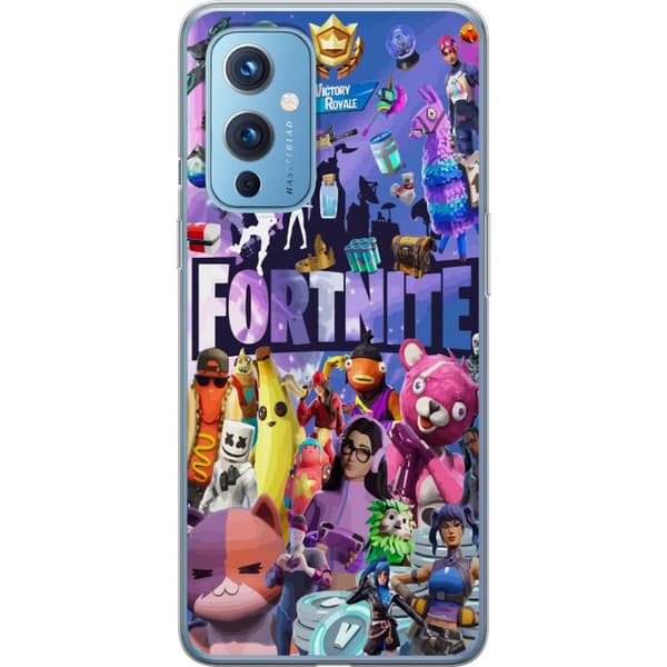 Kompatibelt Mobilskal till OnePlus 9 Illustration med populära spelinspirerade karaktärer och neonfärger