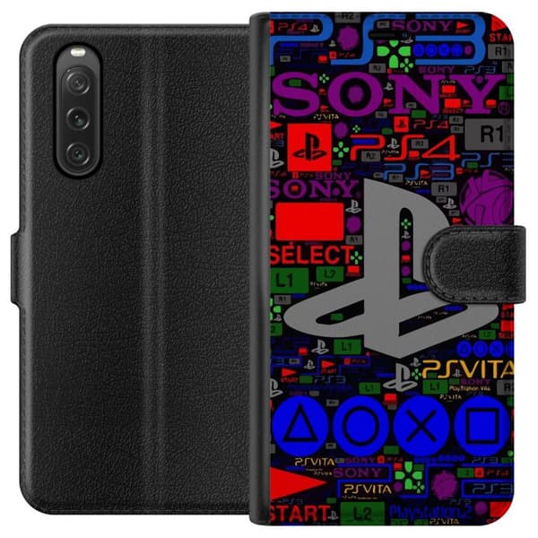 Kompatibelt Plånboksfodral till Sony Xperia 10 V Playstation