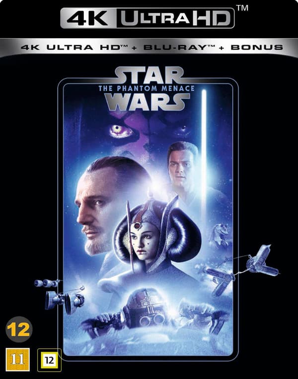 Star Wars 1 - Det mörka hotet / Star Wars: Episode 1 - PHANTOM MENACE (4K UHD + 2 Blu-ray)