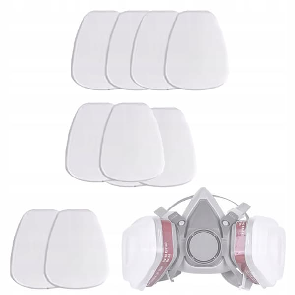 SafeBreath FilterPack 10X CottonFit – Reservefiltre til Støv og Lak | Mekanisk Filtrering | Reservedel til 3M 6200