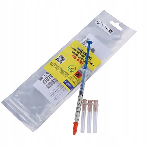 Ledande Silverpasta MCN-DJ002 0,2 Ml – 3 Dosnalar | 100% Ledningsförmåga | För PCB- och LED-reparation