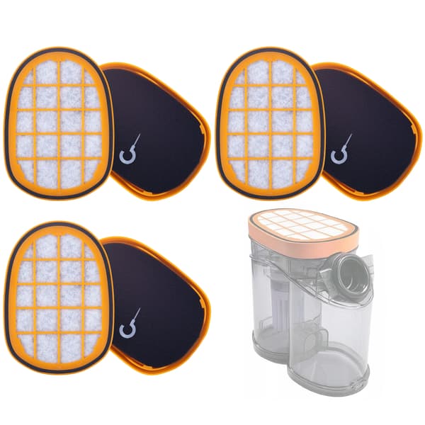 Filterset till Philips SpeedPro Max/Max Aqua – 3-pack zmywbara filter | För torr och våt användning | Ersättningsdel för Philips