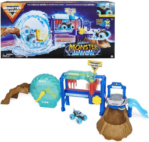 Monster Jam  Power Wash Playset