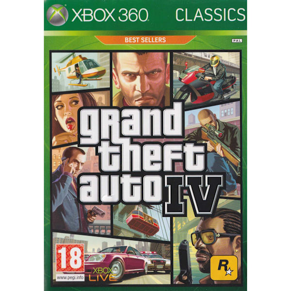 Grand Theft Auto IV Xbox 360 Classics (Brukt)