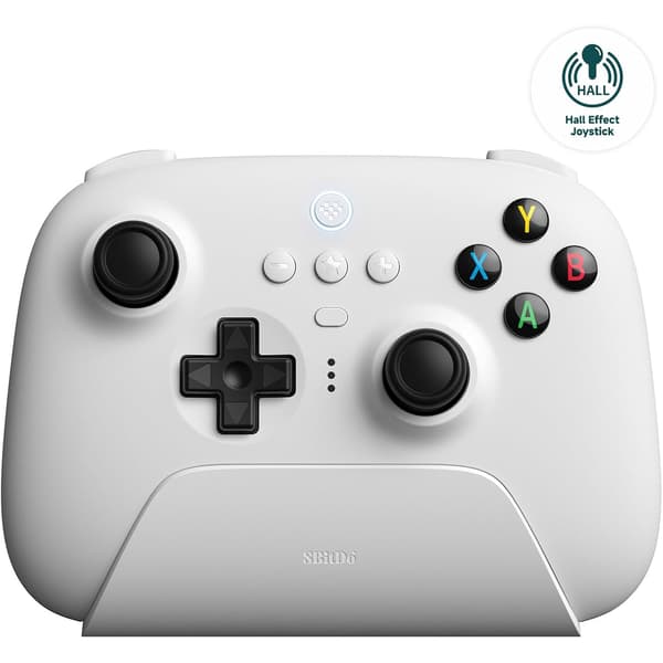 8BitDo Ultimate 2.4Ghz Trådløs Kontroller PC Hall Edition Hvit