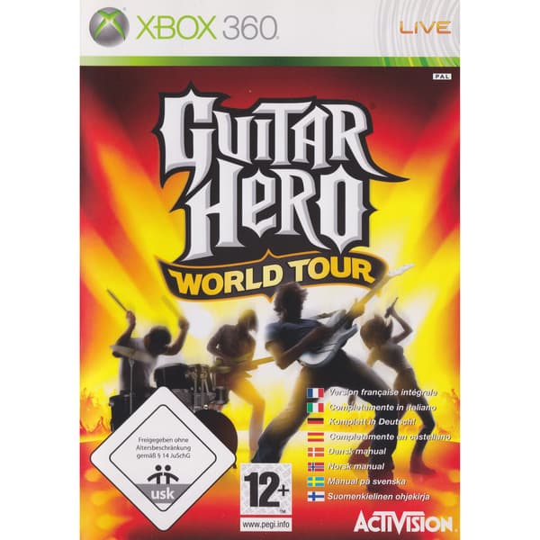 Guitar Hero World Tour Xbox 360 Bundle Copy Nordic (Begagnad)