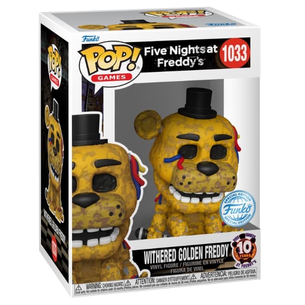 Funko POP! Games Five Nights at Freddys Withered Golden Freddy 1033