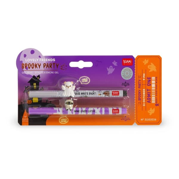 Legami Spooky Party Gelpenne 2-pak