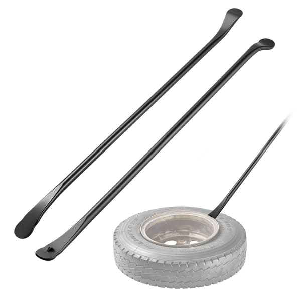 Rengasraudat - Asennus- ja irrotusraudat 2 kpl - Pituus 970 mm - Kestävä seosteräs - Raskaaseen käyttöön - Kuorma-auto/maastoauto/pakettiauto - Musta