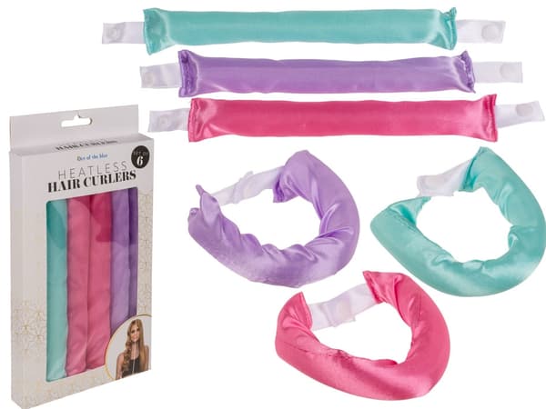 6 st Hårstylingverktyg / Värmefria Hårlockare Hårrullar / Heatless Curls - Olika Färger