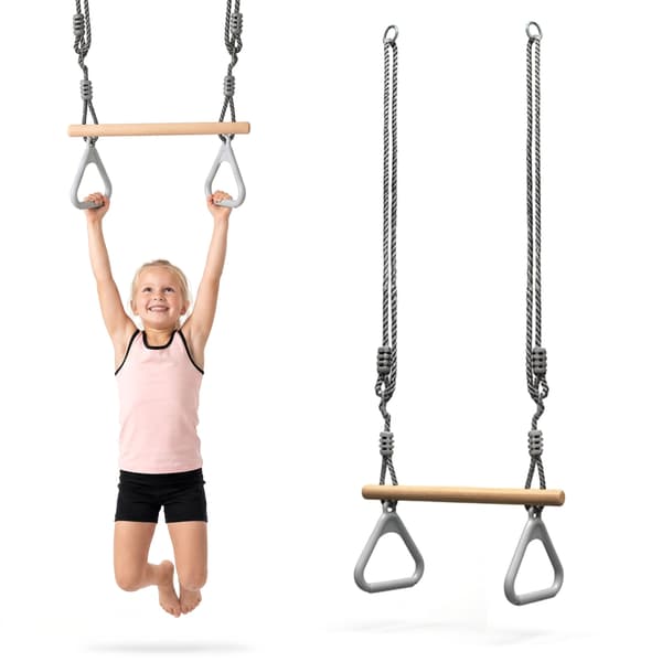 Gymnastiktrapez för barn HyperMotion med ringar justerbar