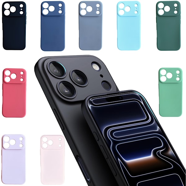 Iphone 17 Pro Max skal mobilskal silikon / TPU