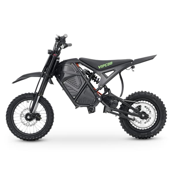 VIPCOO H3 sähköinen maastopyörä 3500W, 48V 23Ah irrotettava akku, 14\"/12\" maastorenkaat, musta