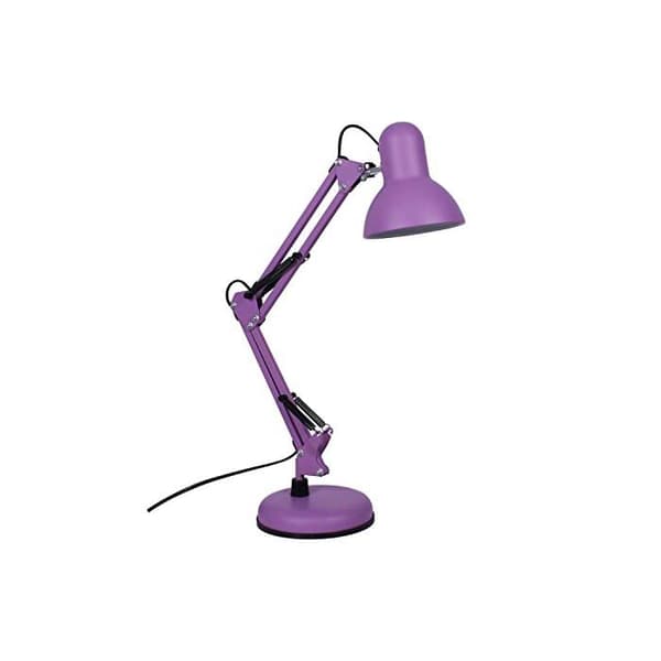 Skrivbordslampa - BEL AIR HOME - Modell 2 - Matt lila - Ledad arm - E27