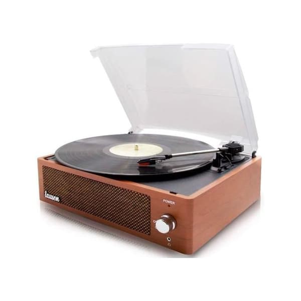 Lauson Xn092 Trä Skivspelare Vintage 3 Hastigheter Bluetooth Usb Inspelning Mp3 Fm