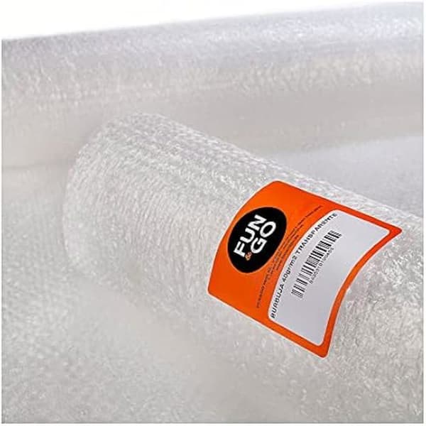 Bubbelplast - FUN AND GO - Transparent - 1,20 x 10 m - Skydd för ömtåliga föremål