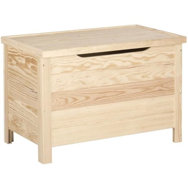 Rå massiv furu förvaringslåda 85L 70 x 40 x 48 cm