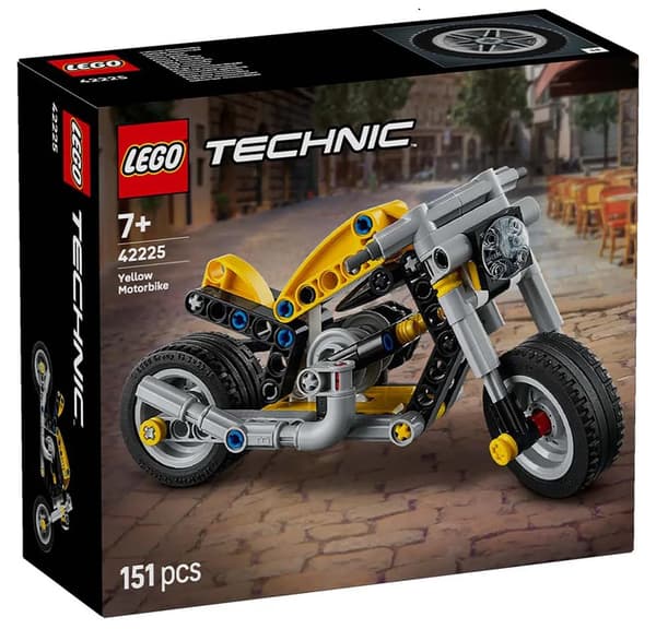 LEGO Technic Gul Motorcykel