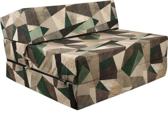 Vikbar madrass - Tvättbart överdrag - 200cm x 90cm x 15cm - Klassisk
