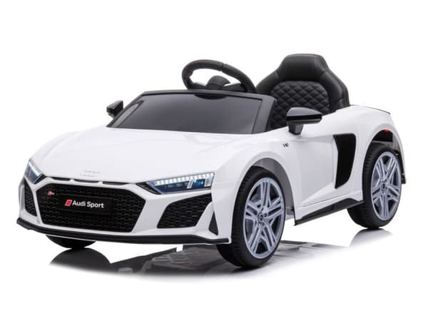 Audi R8 Sport Elektrisk Børnebil - Realistisk Hvid Køretøj med Forældrefjernbetjening