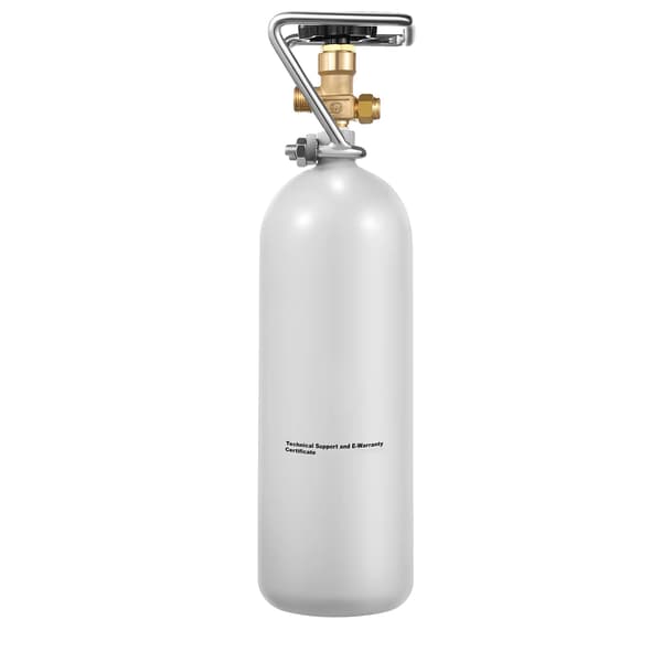 CO2-tank, hållbar legerad stål, justerbar tryckkontroll,166.7bar