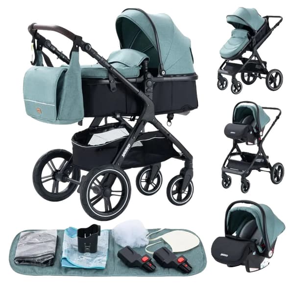 Bärsele, 3 i 1 Design, Enkel Hopfällning, HX1 GRÖN