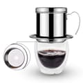 Miniatyrbillede 2 af 7: Vietnamesisk kaffedrypfilter i rustfrit stål Phin Infuser Sølv