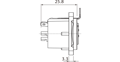 Miniatyrbild 5 av 7: Paneluttag Roxtone XLR RX3FD-NT