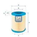 Miniatyrbillede 2 af 5: UFI 27.606.00 UFI LUFTFILTER